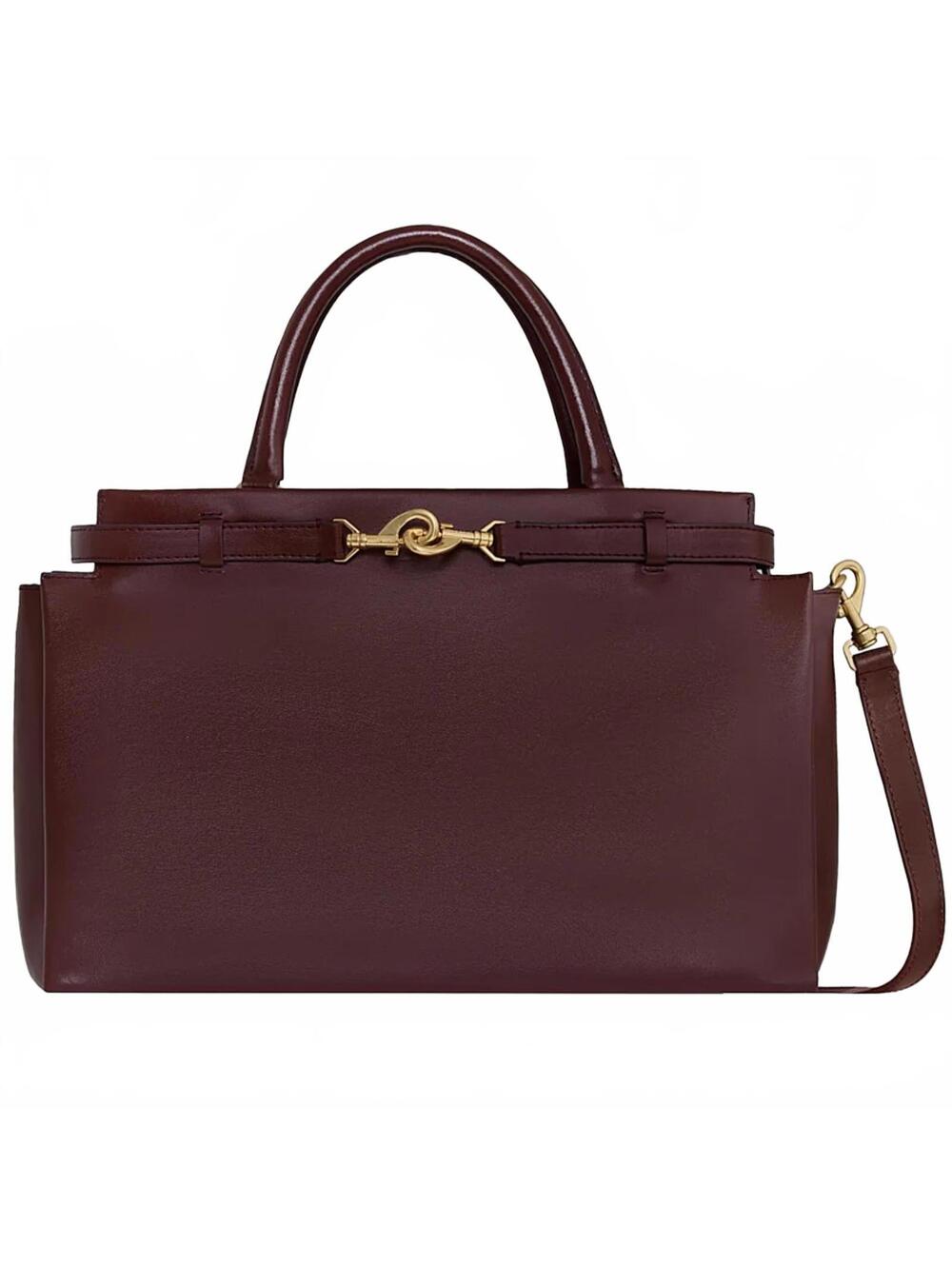 Rebecca Minkoff Insider Leather Crossbody Shoulder Bag Port NWT - Picture 6 of 9